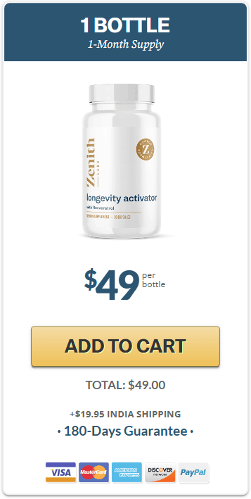 Buy Longevity Activator 1 Bottle